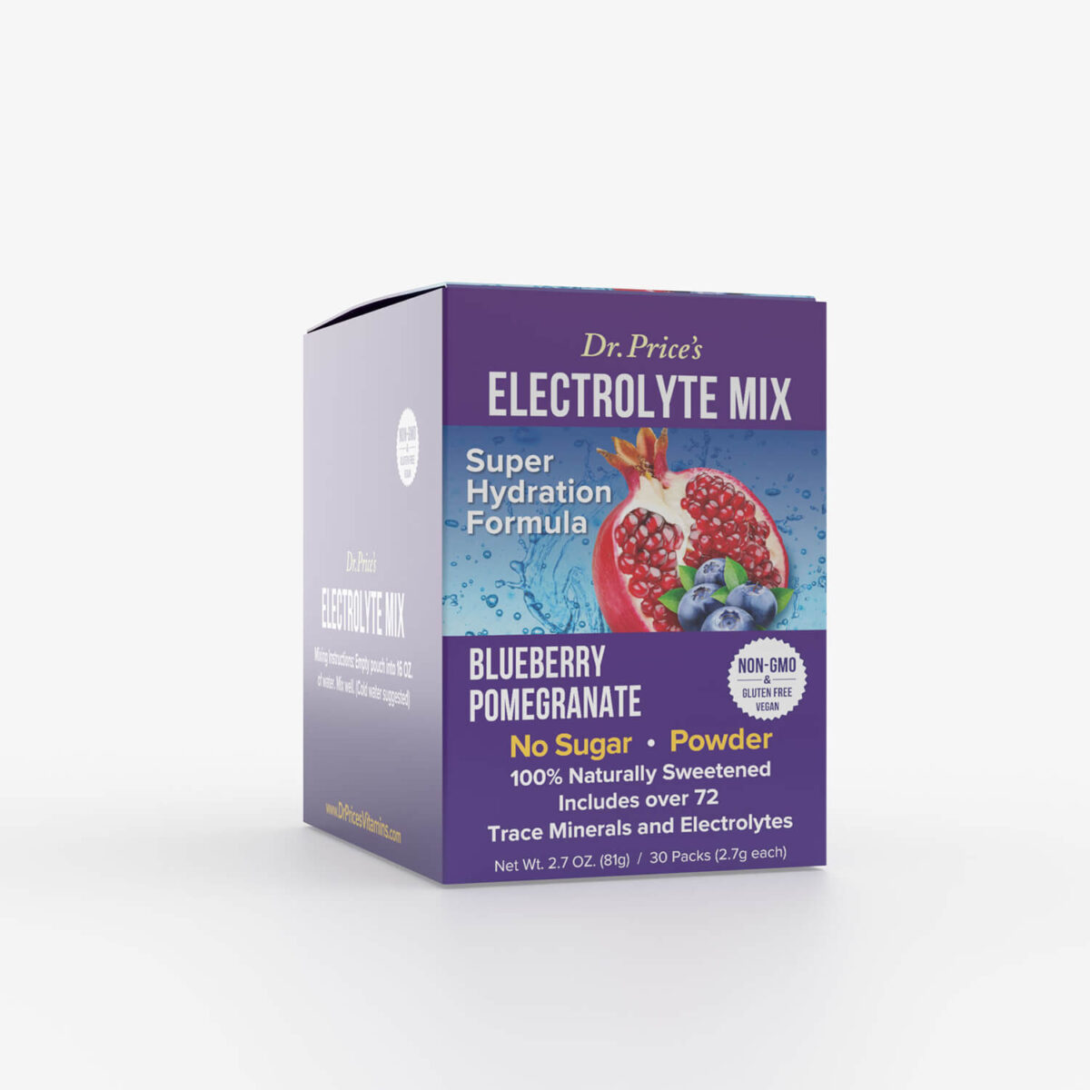 藍莓盒 Dr. Price's 普萊斯醫師 電解質包(藍莓石榴口味)(效期:2026/08):圖片 1